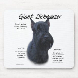 Riesenschnauzer-Geschichtsentwurf Mousepad