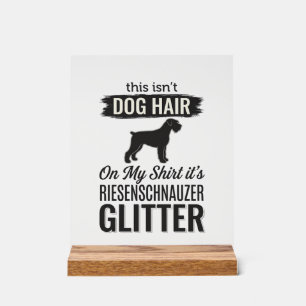 Riesenschnauzer Glitter Lustiges Hundeliebhaber-De Acrylschild