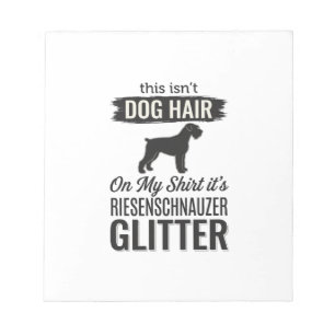 Riesenschnauzer Glitter Lustiges Hundeliebhaber-De Notizblock