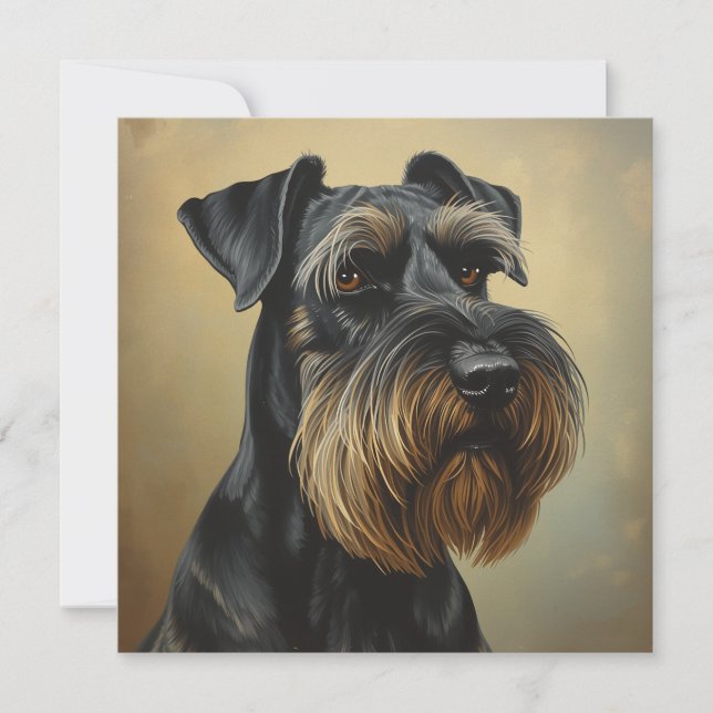 Riesenschnauzer Karte (Vorderseite)