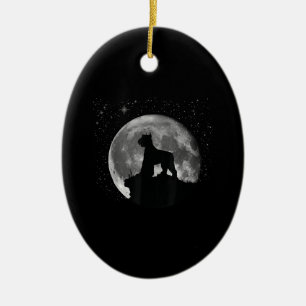 Riesenschnauzer Männer Kindergeschenk Kopie Keramik Ornament