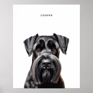 Riesenschnauzer Personalisiert Print Poster