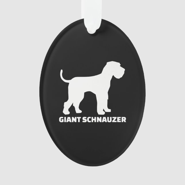 Riesenschnauzer-Prämie Ornament (Vorderseite)