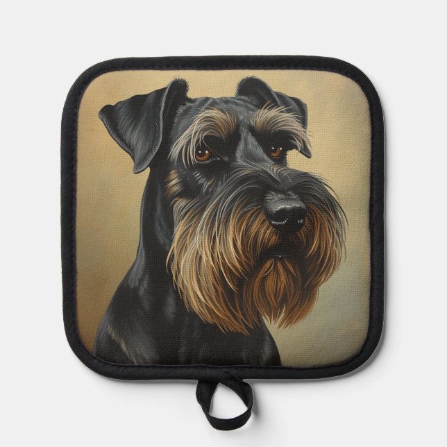 Riesenschnauzer Topflappen (Vorderseite)