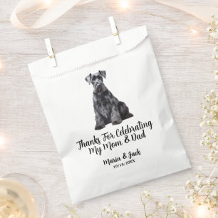 Riesenschnauzer Vollfarbenprägung Geschenktütchen