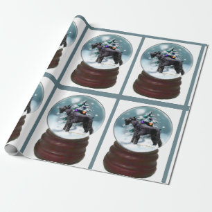 Riesenschnauzer-Weihnachten Geschenkpapier