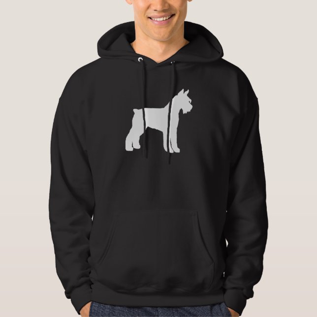 Riesenschnauzer (weiß) hoodie (Vorderseite)