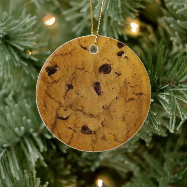 Riesenschokolade Chip Cookie Keramik Ornament (Baum)