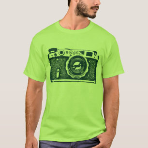 Riesensowjetische russische Kamera - Dunkelgrün T-Shirt