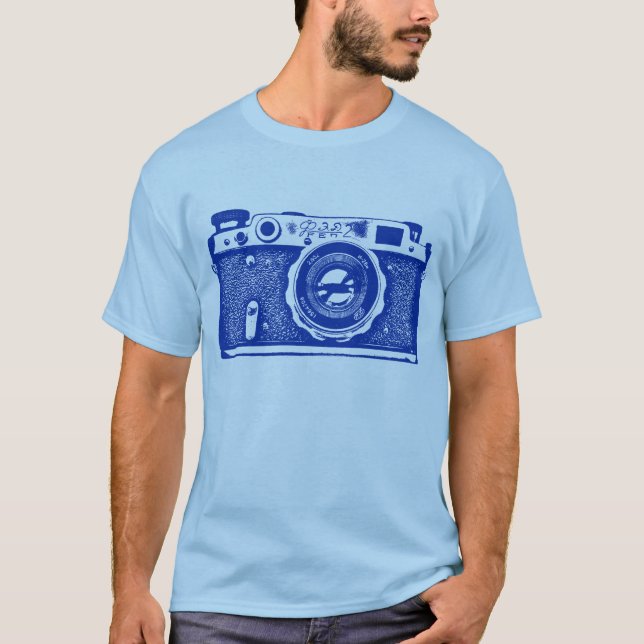 Riesensowjetische russische Kamera - Navy Blue T-Shirt (Vorderseite)