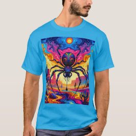 Riesenspinne in einer surrealen Wüste T-Shirt