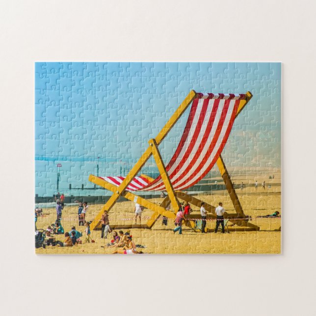 Riesenstuhl am Strand von Bournemouth. (Horizontal)