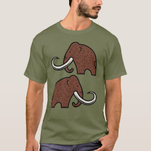 Riesentiere: Cartoon ausgestorbener Mammotten T-Shirt
