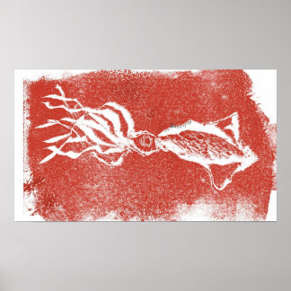 RiesenTintenfisch Poster