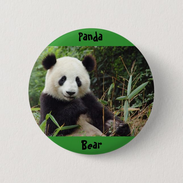 riesig-Panda-China-groß (1), Panda, Bär Button (Vorderseite)