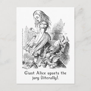 Riesige Alice bringt die Jury durcheinander (buchs Postkarte