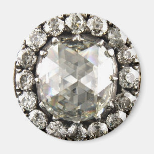 Riesige antike Rhinestones Diamanten Kostüm-Juwele Magnet