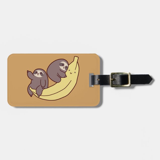 Riesige Bananen-Trägheiten Gepäckanhänger (Vorderseite horizontal)