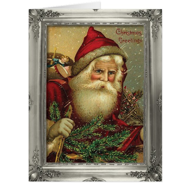 Riesige Bild-Perfekte Sankt-Weihnachtskarte (Vorderseite)