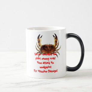 Riesige feindliche Krabben-verwandelnde Tasse