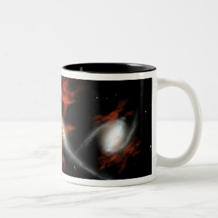 Riesige galaktische Kleckse Zweifarbige Tasse