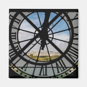 Riesige Glasuhr im Musée d'Orsay - Paris Magnet