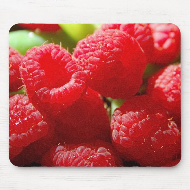 Riesige Himbeeren Mousepad (Vorne)