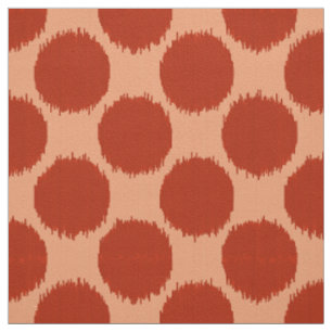 Riesige Ikat Punkte, Mandarine und Hellorangees Stoff