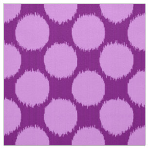Riesige Ikat Punkte, Orchidee und amethyst Lila Stoff