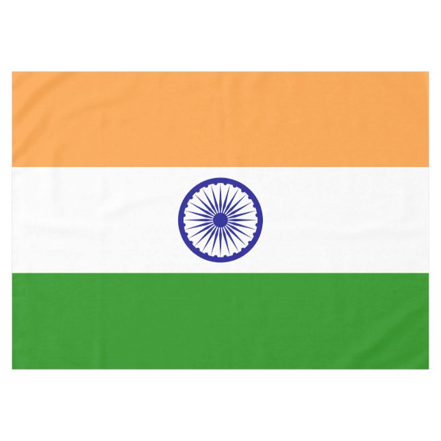 Riesige indische Flaggen-Tischdecke Tischdecke (Vorderseite (Horizontal))