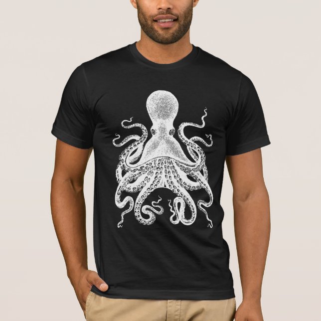 Riesige Krake - Kraken! Cthulu! T-Shirt (Vorderseite)