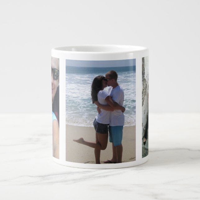 Riesige kundenspezifische Foto-Tassen-riesige Jumbo-Tasse (Vorderseite)