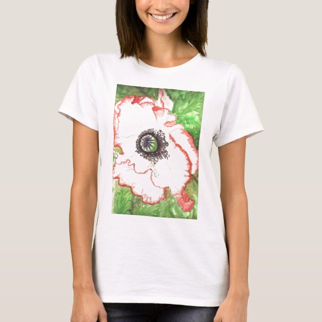 "Riesige Mohnblumen-" T - Shirt (Vorderseite)