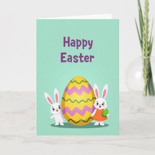 Riesige Osterglückwunschkarte mit Ei Karte