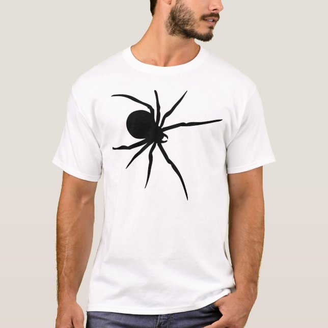 Riesige schwarze Spinne T-Shirt (Vorderseite)