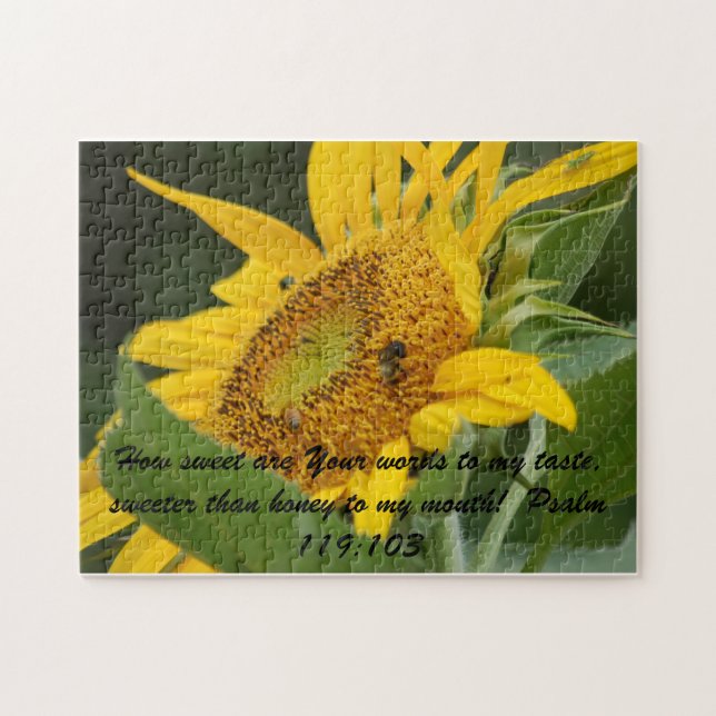 Riesige Sonnenblume-Puzzlespiel (Horizontal)