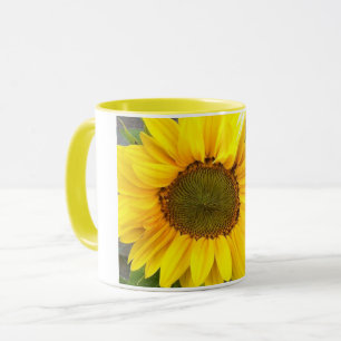 Riesige Sonnenblume-Tasse mit gelbem Innenraum Tasse