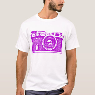 Riesige sowjetisch-russische Kamera - Violett T-Shirt