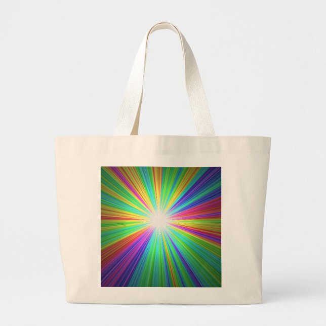 Riesige Taschenregenbogentasche durch highsaltire Jumbo Stoffbeutel (Vorne)