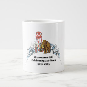 Riesige Tasse - 100. Jahr u. wolliges Mammut