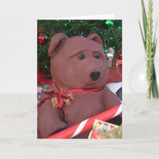Riesige Weihnachtsbärn-Karte Feiertagskarte