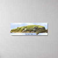 Riesiger Gator Panoramafotografie OB Effekt