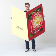 RIESIGER GROßER GIGANTISCHER BIG Roter Goldener Ro