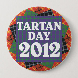 Riesiger Knopf des Tartan-Tag2012 Button