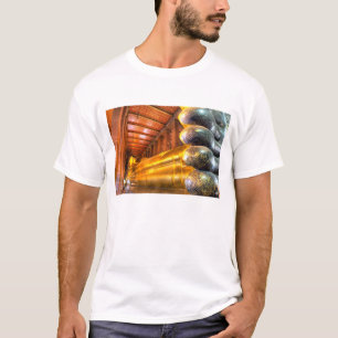 Riesiger liegender Buddha im Tempel, Wat Pho, T-Shirt