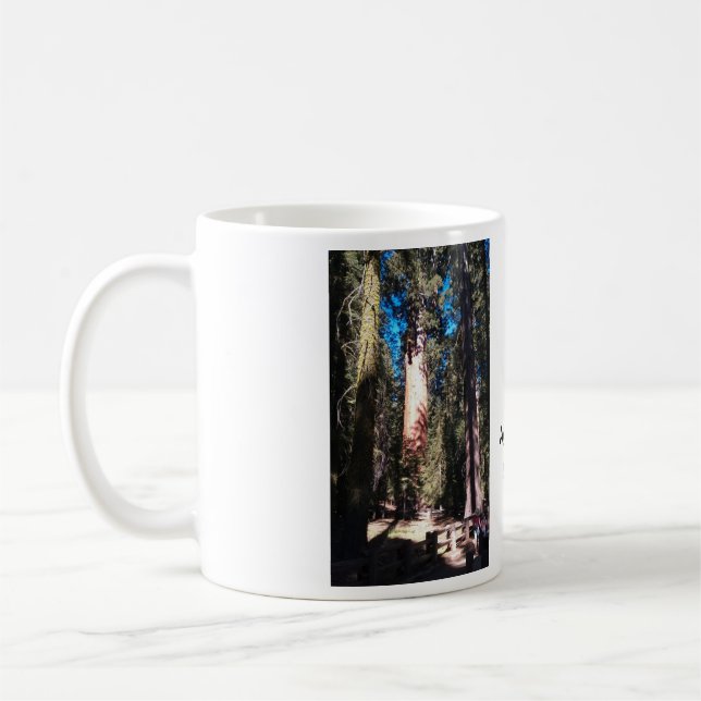 Riesiger Mammutbaum-Baum General-Sherman Kaffeetasse (Links)