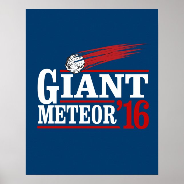 Riesiger Meteor 2016 Poster (Vorne)