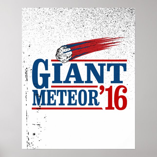 Riesiger Meteor 2016 Poster (Vorne)