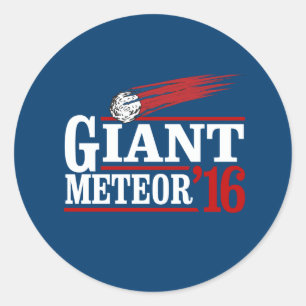 Riesiger Meteor 2016 Runder Aufkleber