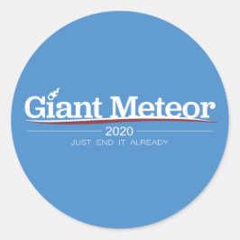 Riesiger Meteoraufkleber 2020 Runder Aufkleber